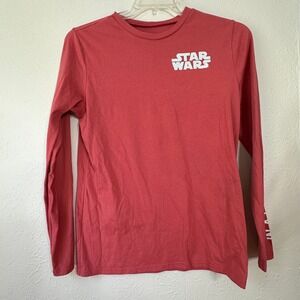 Star Wars Men's Pink Coral Long Sleeve T-Shirt In A Galaxy Far Far Away Small